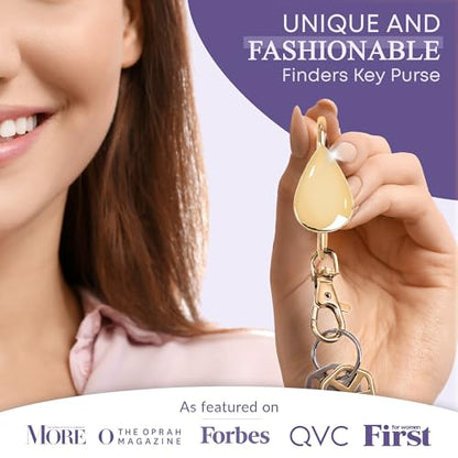 Women’s Bag Charm Key Finder, Car Keychain Hook, Cute Purse Organizer & Tote Bag Accessories, Gifts for Mom - Original
