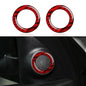Car Speaker Cover Decals for 2011-2024 Dodge Durango / 2011-2021 Jeep Cherokee WK2 / 2022 WK Accessories Carbon Fiber Stickers, Red - color: Speaker Cover