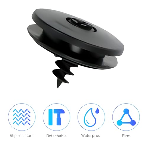 10 PCS Car Floor Mat Retaining Clips, Non-slip Fixing Carpet Buckle with Double-layer Gaskets, Waterproof Self-tapping Fastener, Universal Interior Clamp for Cars Trucks SUVs (Black)