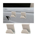 2PCS Car Co-Pilot Glovebox Hooks, Front Passenger Seat Glovebox Storage Hanger for Purse Key Umbrella Cable, Multifunctional Glove Compartment Holder Organizer Hook, Universal Fit (Beige) - color: Beige