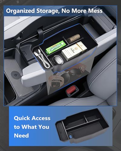Center Console Organizer Tray & Cup Holder Insert for 2023-2026 Mazda CX50, 2PCS Set, Custom Fit Console Storage & Cup Holder Liner with Anti-Slip Design, Not for CX-5 - size: For CX50 2023-2025 2pc
