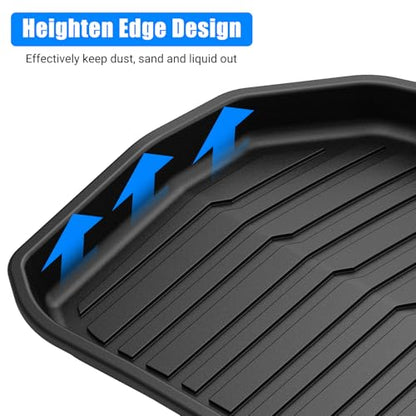 Truck Trunk Mat Set for Model Y 2020-2024, MERXENG Car Trunk Protector All-Weather Rear Cargo Area Mat Storage Box Mat & 3rd Row Protective Floor Mat for Model Y 2020-2025 7-Seat - size: for Model Y Set 2020-2024