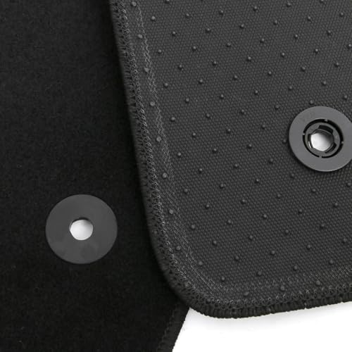 IKON MOTORSPORTS, Nylon Car Floor Mats Compatible with 2021-2025 Buick Envision, OE Fitment Style Black Driver Passenger Car Carpets, Front Rear 4PCS Full Set