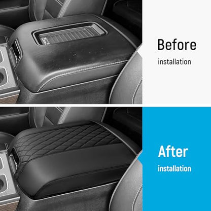 ZZEQYG Center Console Cover for Chevy Silverado/GMC Sierra 2014-2018, Tahoe & Suburban & Yukon 2015-2020, Car Armrest Cover Accessories(Fits Bucket Seat Console Only) - color: For Silverado/Sierra 2014-2018(Bucket Seat)