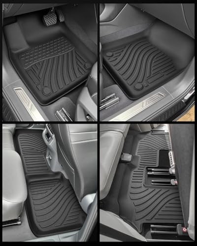 Full Set of Floor Mats for Volkswagen Atlas 2018-2025 2026(7 Seats, Not for Cross Sport), Cargo Liner & Backrest Mats & Door Sill Guards, All Weather Anti-Slip Car Interior Accessories for VW Atlas