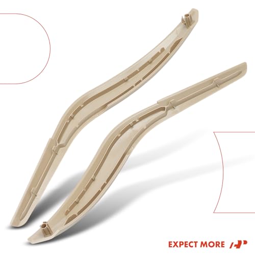 A-Premium Pair Door Armrest Brackets Compatible with BMW E84 Series X1 2010-2015, Door Handle Cover 2-PCS, Driver and Passenger Side, Beige, Inner Door Grab Handle - Replace # 51412991777, 51412991778