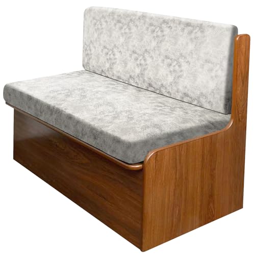 molasofa Leather Like RV Dinette Cushion Covers, RV Booth Seat Cover Stretchable Camper Cushion Couch Covers Washable Slipcovers for Camper Car Bench (1 Backrest Covers & 1 Bench Covers, Griege) - color: Beige, size: 1 Bench Cover & 1 Backrest Cover