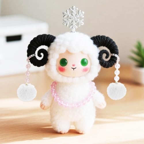 Tupalizy 50PCS Fluffy Pom Poms Charms Soft Fuzzy Faux Fur Puff Ball Pendant for Keychains Bracelets Earrings Jewelry Making Tassels Bags DIY Crafts Party Favors Gifts Accessories - color: White