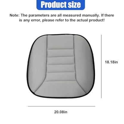 Car Seat Cushion Pad, Memory Foam Automotive Butt Cushion with Non-Slip Silicone Bottom, Breathable Driver Seat Protector for Vehicle, Home and Office Chairs (Grey) - color: Grey
