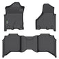 HAFIDI® Floor Mats Fit for 2019-2026 Dodge Ram 2500/3500 Crew cab, All Weather Protection TPE Anti-Slip Automotive Floor Liners, Fits 1st & 2nd Row Full Set Custom Accessories, Black - style: 10) For Ram 2500/3500 2019-2026 Floor Mats
