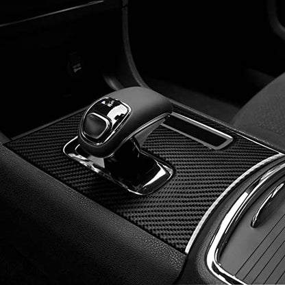 Car Gear Shift Panel Decals for 2011 2012 2013 2014 Dodge Charger Accessories Carbon Fiber Stickers - color: Gear Shift Panel, B