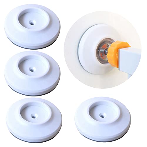 4 Pcs Baby Gate Extension Safety Baby Gate Wall Protector No Drill Wall Protector for Stairs Wall Saver for Baby, Pet, Stair, Door, Wall Surface Safety (Round)