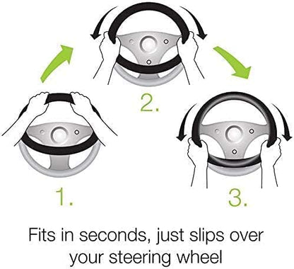 Bling Diamond Steering Wheel Cover, Leather Steering Wheel Covers for Women Girls with Crystal Rhinestones, Breathable, Anti-Slip Universal Fit 14.5-15 Inch Bling Car Accessories(Silver) - color: silver