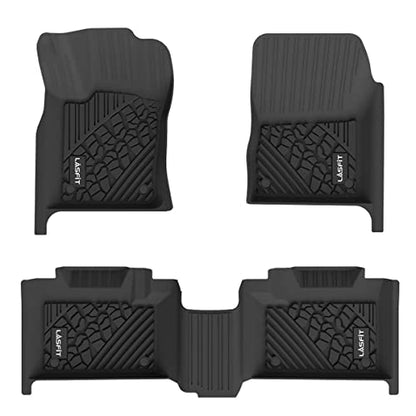 LASFIT Floor Mats for Jeep Grand Cherokee 2016-2021 5-Seat, for Dodge Durango 2016-2026 5-Seat (Not for 6-Seat), All Weather TPE Custom Fit Trunk Liners Car Floor Mats Black - style: Grand Cherokee 2016-2021 Floor Mats