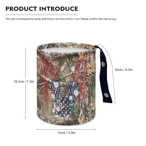 Camo Car Trash Bin Folding Vehicle Garbage Small Mini Can Travel Garbage Organizer Bag Accessories - color: Camo
