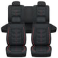 Nilight Car Seat Covers Custom Fit 2007-2024 Jeep Wrangler JK JL 4-Door Waterproof Faux Leather Cushion Full Set with Split Bench 40/60 for Unlimited Sahara Rubicon Willys Chief Moab - color: Full Sets 5 Seat, style: Jeep Wrangler 2007-2024