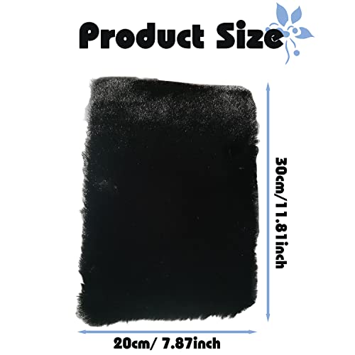 YUNXNYC Fluffy Car Armrest Cover, Furry Fuzzy Auto Center Console Cover Pad Wool Fur Soft Consoles Seat Box Protector Universal Fit Interior Accessories for Women (Black)