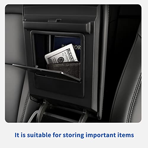 Armrest Hidden Storage Box for Tesla Model Y (2020-2024) & Model 3 (2016-2023), Center Console Armrest Secret Compartment, Not for Model Y Juniper(2025/26) & Model 3 Highland (2024/25/26)