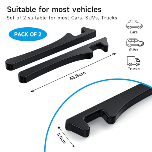 Car Seat Gap Filler Set of 2, Seat Side Gap Filler Fill Gap Between Seat & Console with Double-Sided Textured Design Soft Foam For Car SUV Truck, Seat Crevice Blocker Stop Things from Dropping - color: Jet Black