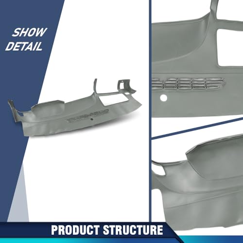 PIT66 Dash Cover Dashboard Compatible with Chevy Silverado 2007-2013 (LS, LT, or Work Truck ONLY), Fit GMC Sierra 2007-2013 (SL, SLE, or Work Truck ONLY), Fit Dual Glovebox Style Dashes Only Gray - size: 2007-2013 Silverado/Sierra(Gray | Set)