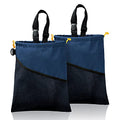 2PCS Car Garbage Can, Hanging Car Trash Bag with Waterproof Leakproof Lining - color: Blue