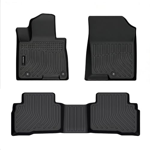 Auxko All Weather Floor Mats Fit for 2026 2025 2024-2022 Hyundai Tucson Hybrid(Not Plug in) TPE Liners All Season Guard Odorless Anti-Slip Floor Mats - size: tucson hybrid|2022-2026|floor mats
