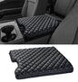 Sinvanho Thickened Center Console Armrest Cover for 2015-2025 Ford F150 Accessories, PU Leather Middle Console Protective Cover, Arm Rest Box Lid Cushion, Fits Only 40/20/40 Jump Seat Console - color: Thickened