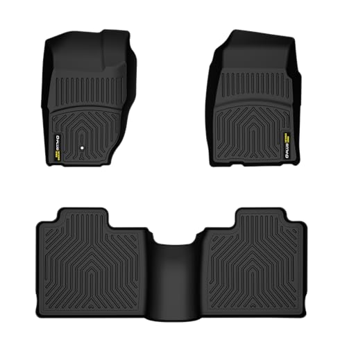TPE Floor Mats Fit Jeep Cherokee 1997-2001 1st & 2nd Row Truck Accessories Cargo Liners All Weather Protection 3PCS Black Alfombras para Carro - size: Fit Cherokee 1997-2001 | Black 3PCS