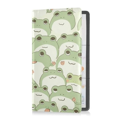 linqin Car Registration and Insurance Card Holder, Cute Frog Kiddie Glove Box Organizer Card Document Wallet - color: Cute Frog Kiddie