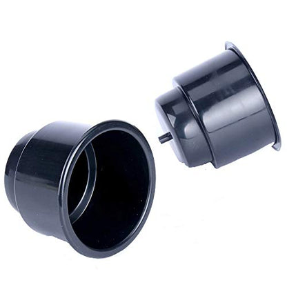 (Set of 3) Amarine-Made Black Recessed Plastic Cup Drink Can Holder with Drain for Boat Car Marine Rv - Black - size: 3