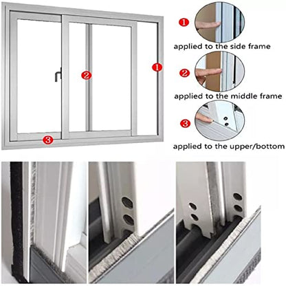 Weather Stripping Door Window Seal Strip 33 Ft, Selfadhesive Strong Adhesion, soundproofing, Draft Blocker, Dustproof, Suitable for Doors and Windows Cabinet Doors, 0.35 Wide X 0.6 Inch Thick, Gray - size: 33FT, 0.35'' Wide X 0.6'' Thick