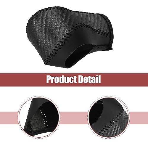 X AUTOHAUX Car Automatic Gear Shift Knob Cover Protector Carbon Fiber Pattern Black for Chevy Equinox 2018-2021 for Honda CRV 2015-2016 - color: Black
