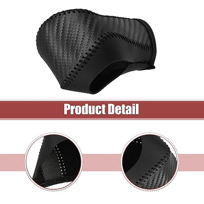 X AUTOHAUX Car Automatic Gear Shift Knob Cover Protector Carbon Fiber Pattern Black for Chevy Equinox 2018-2021 for Honda CRV 2015-2016 - color: Black