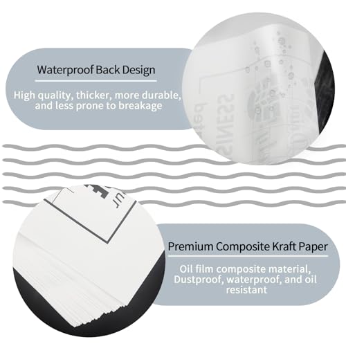100Pcs Paper Floor Mats for Cars, Disposable Off-White Automotive Floor Mats Kraft Paper, Waterproof Car Foot Pads Protective Papers, Temporary Cars Floor Protector for Car Detailing (20" x 16") (100)