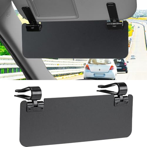 JOYTUTUS Sun Visor Extender for Cars, Sun Visor Extension Universal Sun Blocker UV400, Adjustable Visor Extension for Car Visor,Double-Clip,Anti Glare Stray Light - size: Standard Opaque Extender