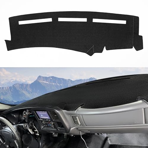 SKYLOTEC Dash Cover Compatible with 1999-2006 Chevrolet Chevy Silverado 1500 2500 3500HD GMC Sierra, 2000-2006 Chevy Tahoe Avalanche Suburban Yukon Dashboard Mat Dash Pad Carpet Protector - size: 1999-2006 Silverado