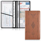 linqin Car Registration and Insurance Card Holder, Western Bull Boho Glove Box Organizer Card Document Wallet - color: Western Bull Boho