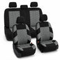 FH Group Full Set Travel Master Car Seat Covers, Airbag and Split Rear Car Seat Cover Universal Fit Interior Accessories for Cars Trucks SUV, Automotive Seat Covers, Gray - color: Gray, style: Full Set