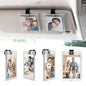 Yuoyar 4 Packs Magnetic Car Picture Holder for Visor - Car Photo Holder with Clips for Easy Display - Visor Clip Photo Frame for 3 Inch Photos
