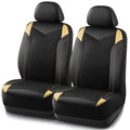 PIC AUTO Car Seat Cover, Super Breathable Mesh Front Seat Cover for Cars, Beige Leather Seat Covers, Universal Fit, Durable, Airbag Compatible, Suitable for SUVs, Trucks, Sedans, and Vehicles