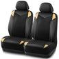 PIC AUTO Car Seat Cover, Super Breathable Mesh Front Seat Cover for Cars, Beige Leather Seat Covers, Universal Fit, Durable, Airbag Compatible, Suitable for SUVs, Trucks, Sedans, and Vehicles