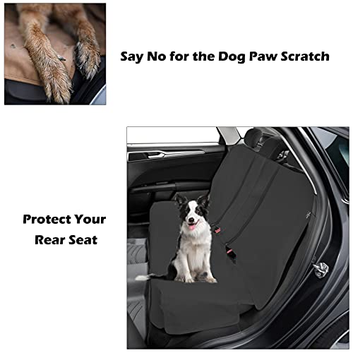 Big Ant Black Waterproof Rear Bench Car Neoprene Padded Back Seat Cover for Cars, Car Seat Covers for Kids Dogs, Universal Fit for Auto Truck Van SUV
