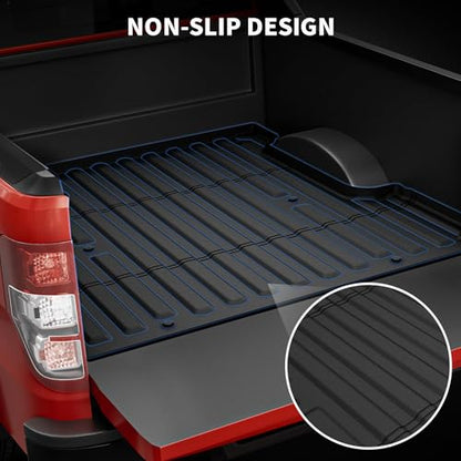 AUTOSAVER88 Truck Bed Mat Fit for 2015-2025 2026 Ford F150 & 2022-2026 F-150 Lightning 5.5 FT Vehicle CrewCab Bed Liner Accessories, TPE All Weather Custom Fit Heavy Duty Pickup Bed Liner, Black - style: 15-26 Ford F150/22-26 F-150 Lightning Bed Mat 5.5FT