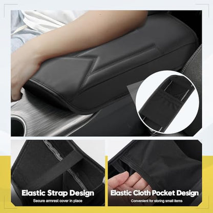 FIILINES Center Console Cover for Toyota Camry 2018-2024 Armrest Cover Pad with Hidden Pockets, Anti-Scratch Cushion Protector Camry Accessories - size: For Toyota Camry 2018-2024