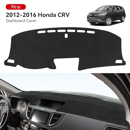 Dash Cover for Honda CRV 2016 2015 2014 2013 2012 Accessories Flannel Dashboard Cover Dash Mat Center Console Cover Sunshield Protector Pad - size: for Honda 2012-2016 CRV