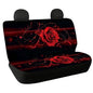 AFPANQZ 3D Red Rose Car Rear Seat Cover Non-Slip Stretch Universal Fit, Baby Dog Pets Work Back Seat Cover for Car Truck Van SUV Back Seats Cushion Protective Against Dirt & Pet Fur - color: 3D Red Rose