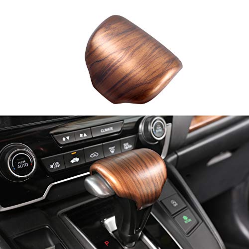 for Honda CRV CR-V 2017 2018 2019 2020 2021 2022 Gear Shift Knob Cover Peach Wood Grain Interior Decoration for CR V (Gear Shift Knob Cover)