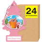 LITTLE TREES Car Air Freshener | Hanging Tree Provides Long Lasting Scent for Auto and Home | 24 Air Fresheners |Cherry Blossom - size: 4 Count (Pack of 6)
