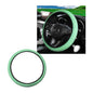Wevdn Elastic Stretch Steering Wheel Cover, 15"×15" Microfiber Breathable Ice Silk Steering Wheel Protector, Anti-Slip Elastic Steering Wheel Cover for Men Women, Car Accessories (Green) - color: Green