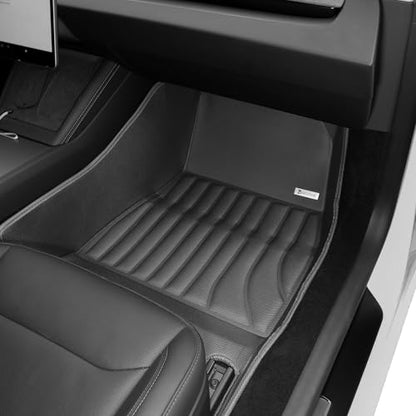 SUPER LINER Floor Mats & Cargo Liners Compatible with 2024-2026 Tesla Model 3 Highland, All-Weather Full Cabin Protection System, Premium Soft Mat Set for Floors, Trunk, Frunk & Seatbacks - size: 6 PCS Compatible with Model 3 Highland | Large